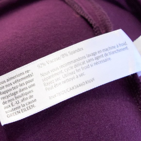 Deep Purple Burgundy Wine Long Sleeve Tunic Shirt - Picture 8 of 9